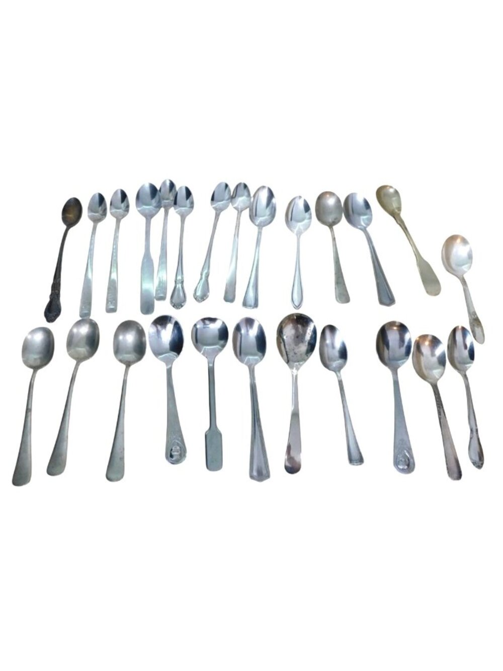 Vintage Silver Baby Spoon 25 Piece Lot Gerber Knobler Onieda Silco Sanitoy